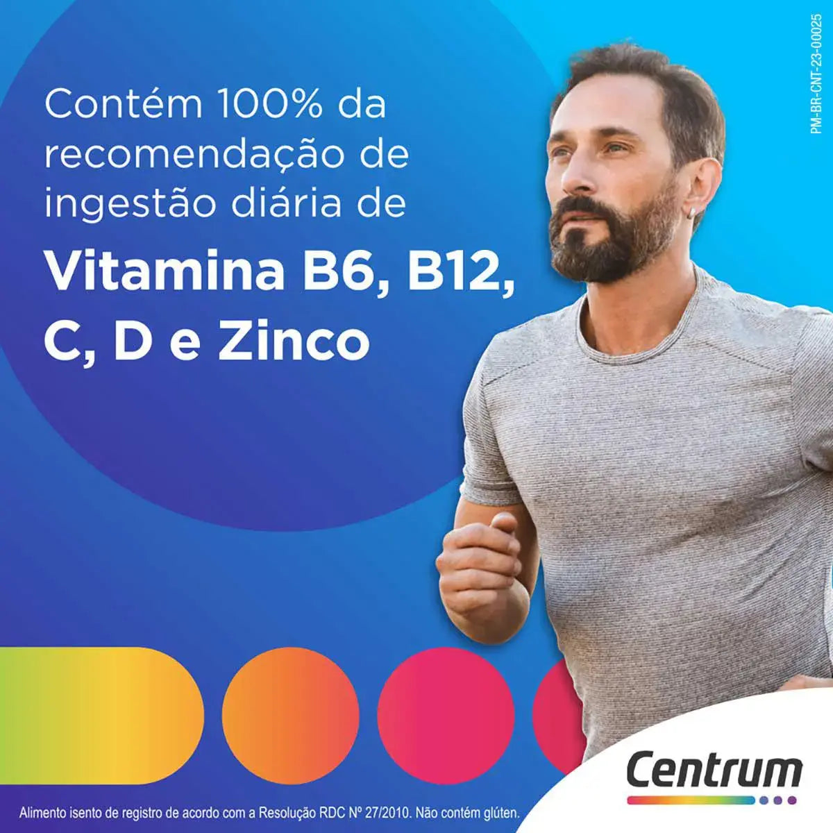Kit Polivitamínico Centrum Essentials Homem de A a Zinco 60 + 30 comprimidos